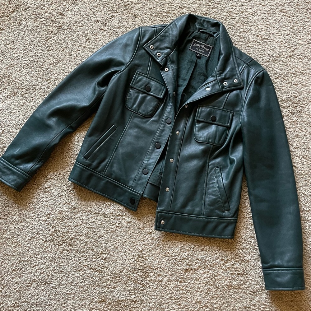 Lucky Brand District Lamb Leather Jacket